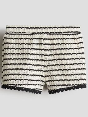 Girls H&M Textured-Knit Shorts - Size 6-7